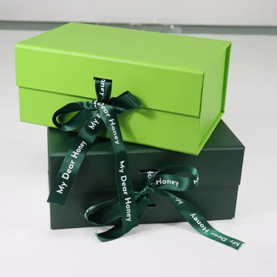 De Dozenkarton van de luxe Vouwbare Stijve Gift Verpakking met Lint