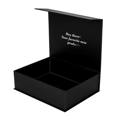 De Gift Zwarte Magnetisch van douanelogo cardboard folding box luxury voor Schoonheidsmiddel